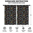 thumbnail image 2 of Blackout Kids Curtains,Game Controller Black Pattern Children's Insulated Curtains Set Of 2,Bedroom Essentials,Toddler Room Decor 52"x84", 2 of 5