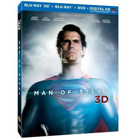 Man of Steel 3D [4 Discs] [Includes Digital Copy] [3D] [Blu-ray/DVD] [Blu-ray/Blu-ray 3D/DVD] [2013]