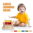 thumbnail image 2 of Tambor giratorio Adena Montessori de tamaño completo para 6 a 12 meses, 2 of 9