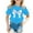 Sky Blue, variant on GDREDA Girl Clothes Squid Theme Printed Children's Fashion Loose T Shirt Tops Girl Yellow,3-4 Years