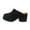 Black, variant on Anuirheih Slip on Sandals Women,Women's Fashion Casual Slippers Comfortable Walking Shoe Chunky Heel Round-Toe Sandals(Black)
