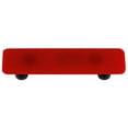 thumbnail image 1 of Hot Knobs HK1004-PB Red Rectangle Glass Cabinet Pull - Black Post, 1 of 1