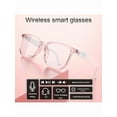 thumbnail image 4 of Smart Audio Glasses - Blue Light Blocking, Magnetic Charging, Voice Assistant, 5.4 Wireless Mic, Remote Photography, Open Headphones, For Women, Gaming & Wor, 4 of 21