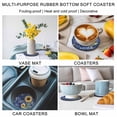 thumbnail image 5 of You Are My Sunshine Coasters Set of 6, Absorbent Coasters for Drinks, Yellow Sunflowers Cute Bees Heart Blue Coaster for Desk Coffee Table Protection, Home Decor House Warming Gifts 4", 5 of 8