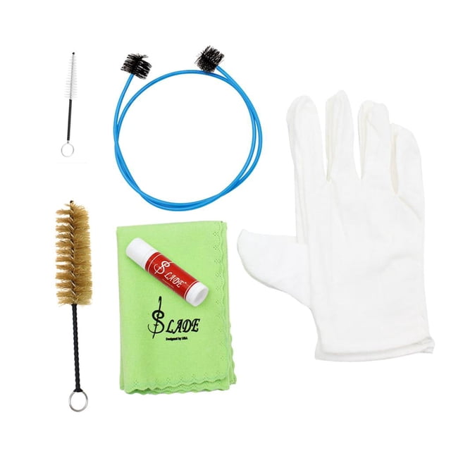 1 Conjunto Partes de Instrumentos de Latón six en un para Limpieza para Trompeta Trombón Cuerno