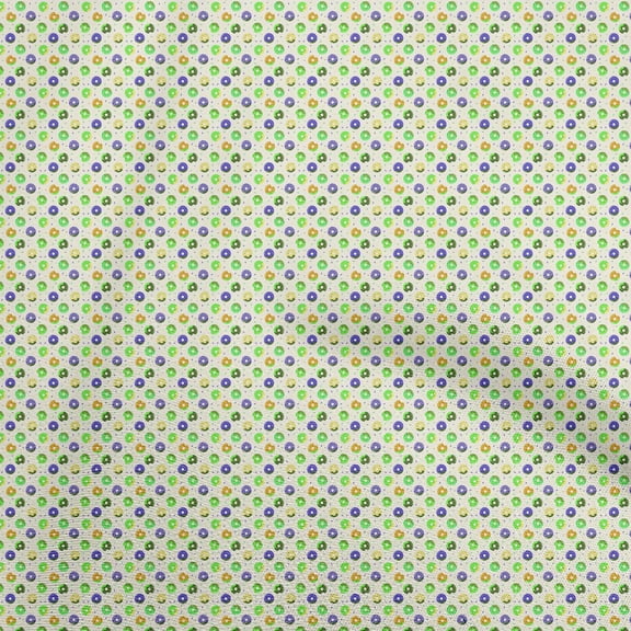 oneOone Cotton Silk Light Yellow Fabric Ribbon Quilting Supplies Print Sewing Fabric By The Yard 42 Inch Wide