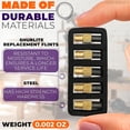 thumbnail image 3 of Flint Striker for Torch - Efficient Torch Striker, Compact Spark Lighter for Gas Soldering Irons 25 pcs, 3 of 6