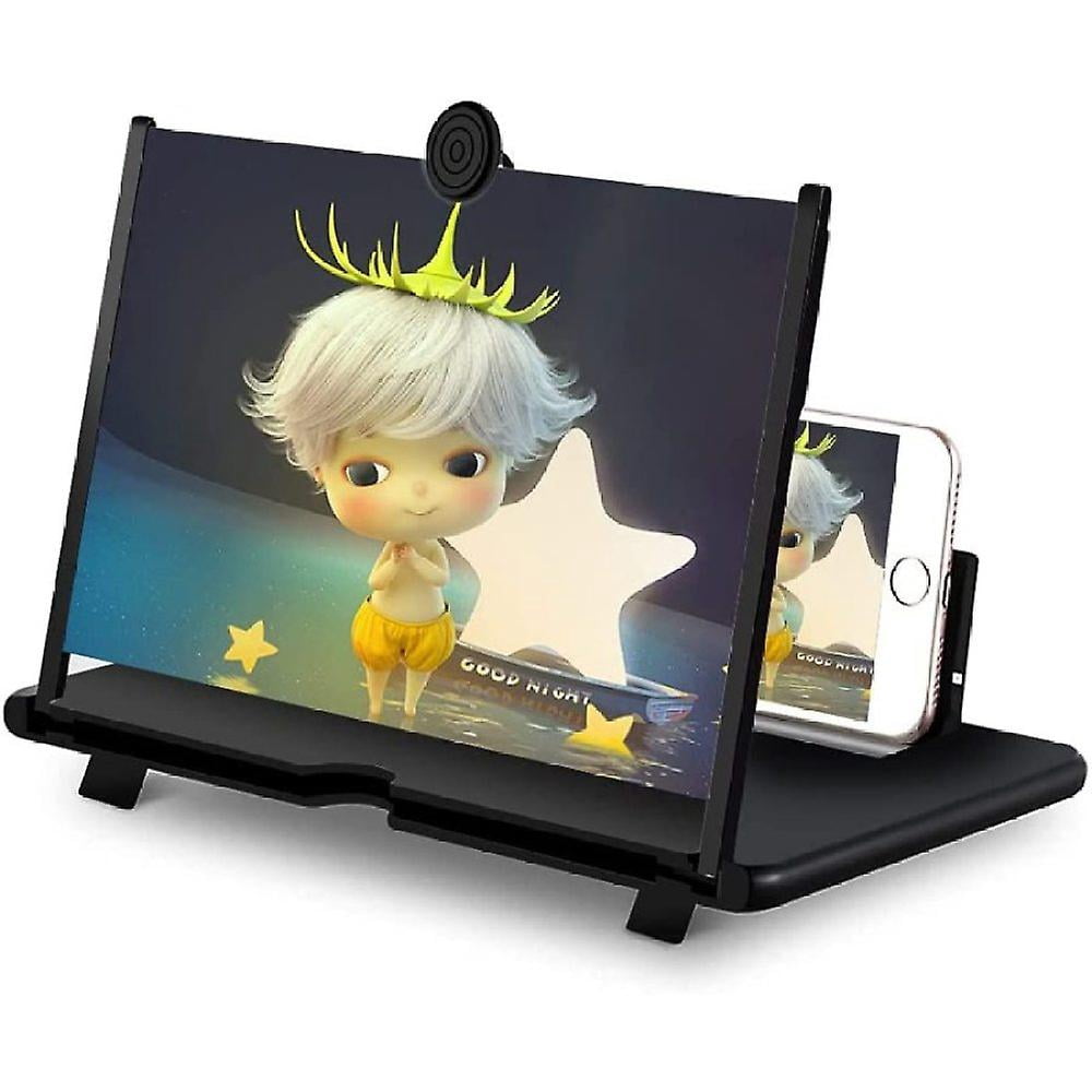 Lupa Ampliadora De Pantalla Para Móvil – 3D HD Con Soporte Plegable Y Altura Ajustable, Compatible Con Todos Los Smartphones – Ideal Para Ver Películas Y Leer