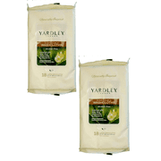 Yardley of London Large Disposable Washcloths - Enriched with Aloe Vera Chamomile Vitamin E - Hypoallergenic, Pack of 2