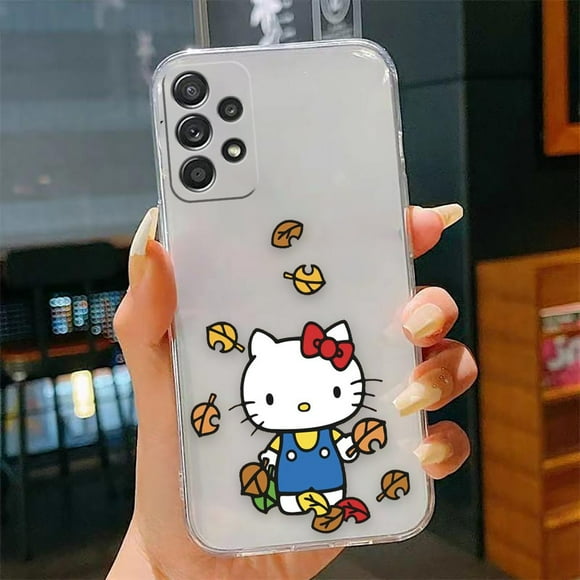 Clear Case For Samsung Galaxy A20 A20S A21S A22 A23 A31 A32 A42 A50 A52 A71 A91 4G 5G Case Funda Shell Cartoon Hello Kitty Cat Gift Festivals