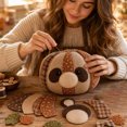 thumbnail image 4 of DIY Woodland Animal Pumpkin Sewing Kit for Adults,Complete Fall Craft Supplies Set,Handmade Woodland Pumpkin Decor Project for Holiday Home Displays B, 4 of 4