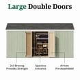 thumbnail image 4 of Little Cottage Co. 8x16 Value Gable Shed with Side Entry and Floor, Outdoor Wood Storage Do-It-Yourself Kit, 4 of 13
