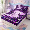 thumbnail image 2 of Manfei Animal Axolotl Zipper Full Size Comforter Sets with Fitted Sheet and 2 Pillowcases,Watercolor Salamander Zipper Bedding Set,Colorful Stars Reversible,4-Piece, 2 of 7