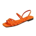 thumbnail image 2 of Willtoo Women's Lace-up Flat Sandals Strappy Open Toe Slingback CrissCross Casual Summer Slides, 2 of 5