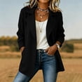 thumbnail image 5 of Xaqiouau Womens Open Front Blazer Long Sleeve Lapel Collar Slim Suit Jacket with Pockets Lined Office Casual Business Wear for Summer Fall, 5 of 8