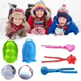 thumbnail image 1 of 5PCS Snow Snowball Maker Clip Maker Animal Shaped Snow Sand Mold Tool Winter Snow Toys Kit, 1 of 7