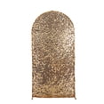 thumbnail image 2 of BalsaCircle 7 ft Gold Fitted Sparkly Big Payette Sequin Round Top Wedding Arch Backdrop Stand Cover Party Events Decorations, 2 of 8