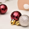 thumbnail image 4 of Yuarrent 99 Uds. Bolas de árbol de Navidad de 3cm, adorno colgante para el hogar, mercado, boda, Navidad, bolas colgantes de plástico, decoración de Kits de decoración para fiestas Vistoso Yuarrent HA8972-02B, 4 of 6