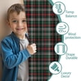 thumbnail image 3 of Blackout Kids Curtains,Green and Red Checkerboard Checkered Pattern Childrens Insulated Curtains Set Of 2,Bedroom Essentials,Toddler Room Decor 42"x63", 3 of 5