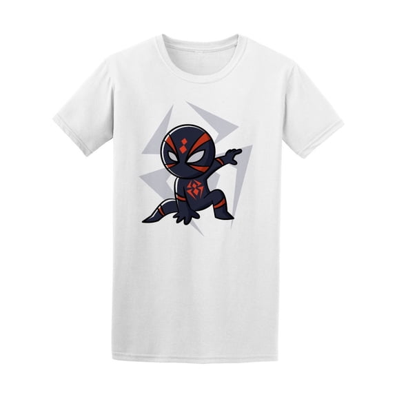 Superhero Black Spider Sticker Tee Men's -Image by Shutterstock