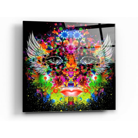 Epic Art 'Phoenix' Acrylic Glass Wall Art, 36"x36"