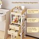 thumbnail image 4 of Carrito organizador de maquillaje DongRong Rolling con 2 cajones, 4 of 7