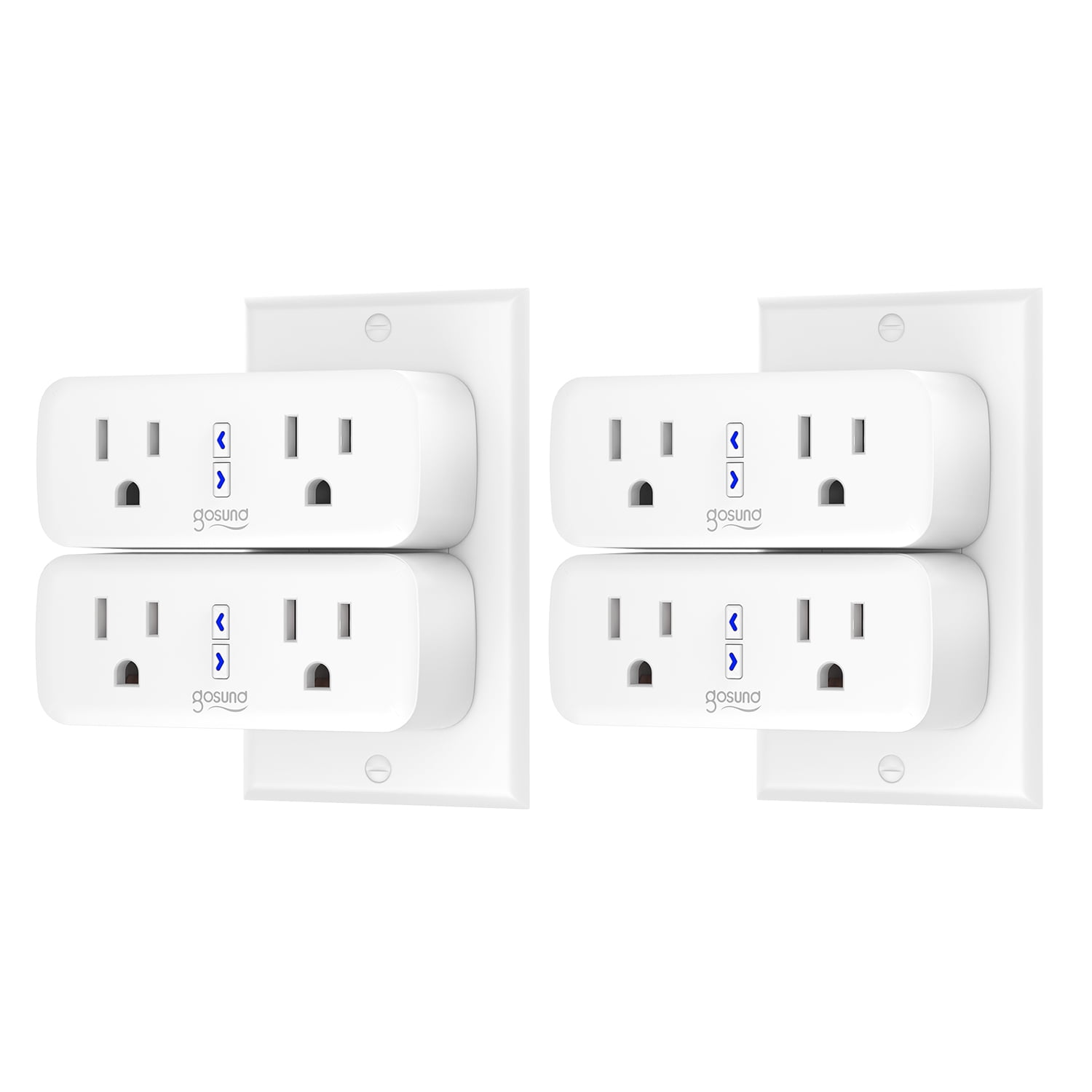 Gosund 2-pack Smart double 2x power plug with Wi-Fi - Alexa, Google Home -  Mackabler.dk