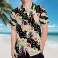 thumbnail image 5 of High Quality Hawaiian Shirts for Men Short Sleeve Aloha Beach Shirt Floral Summer Casual Button Down Shirts Blouses E5N3GJ, 5 of 7