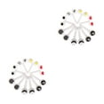 thumbnail image 1 of pitrice 10 Pieces Mixed Fruit Toothpick Cartoon Animals Pick Snack Dessert Decoration Tool Kitchen Bar Party Wedding Supplies Big eye 2Set, 1 of 6