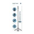 thumbnail image 4 of L16D Extendable 1.55M Selfie Stick Tripod with Dual 3-Color Beauty Fill Lights (3000K-6500K), 10M Bluetooth 5.2 Remote, Anti-Slip Silicone, 360° Rotation, Portable 33cm Storage, Aluminum Alloy & ABS, 4 of 7