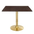 thumbnail image 2 of Modway Verne 35" Square Dining Table in Gold Cherry Walnut, 2 of 6