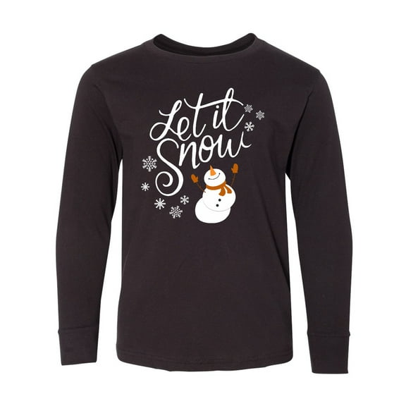 Inktastic Let It Snow Long Sleeve Youth T-Shirt