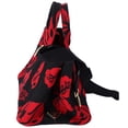 thumbnail image 2 of Pre-Owned PRADA Canapa Tote Bag Black Red Canvas Leaves Print, 2 of 9