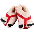 thumbnail image 2 of Misscat, pantuflas suaves y cálidas antideslizantes de terciopelo para pies grandes con dedos de dibujos animados para mujer, zapatos de suelo para interiores de algodón para el hogar Ormromra WMZL-159-7, 2 of 4