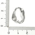 thumbnail image 3 of 304 Stainless Steel Linking Rings Irregular Oval Connector Stainless Steel color 20.5x14.5x3mm Inner Diameter: 16x5mm, 3 of 3