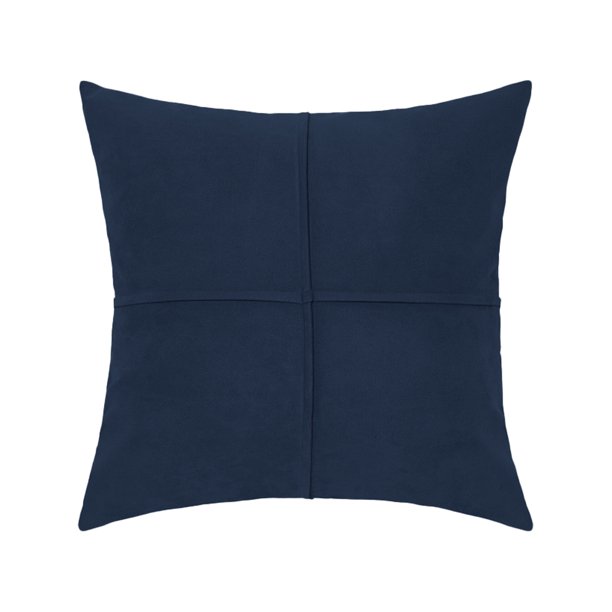Funda de almohada de ante liso con cojín para el hogar - Funda de almohada de pelo de arena simple ins