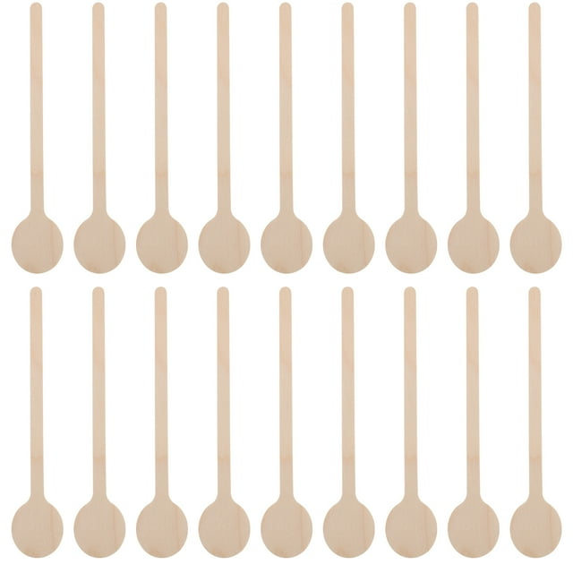 MasteelfCA 50Pcs Wooden Stirring Rods Coffee Juice Stirring Sticks Liquor Stirring Sticks for Home