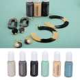 thumbnail image 3 of Riousery 6 Colors Epoxy Resin Pigment, High Concentration Morandi Colors, Leakproof Nozzle UV Resin Dye Liquid for DIY Crafts, 10ml/Bottle (60ml / 2.02 fl oz Total), 3 of 9