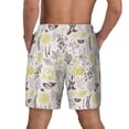 thumbnail image 4 of Fotbe Lavender Flowers Men’s Swim Trunks Quick Dry Swim Shorts Board Shorts with Mesh Lining-Large, 4 of 9