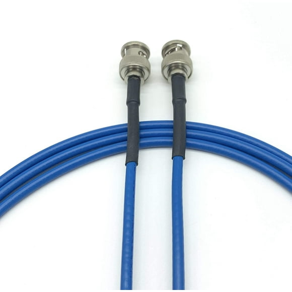 3G/6G HD SDI Mini RG59 BNC Cable - Belden 1855a (15ft, Blue)