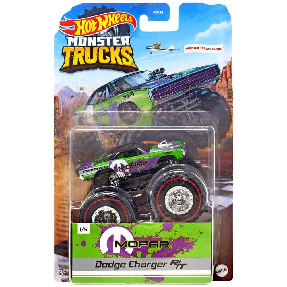 Hot Wheels Monster Trucks Dodge Charger R/T Diecast Car [Mopar