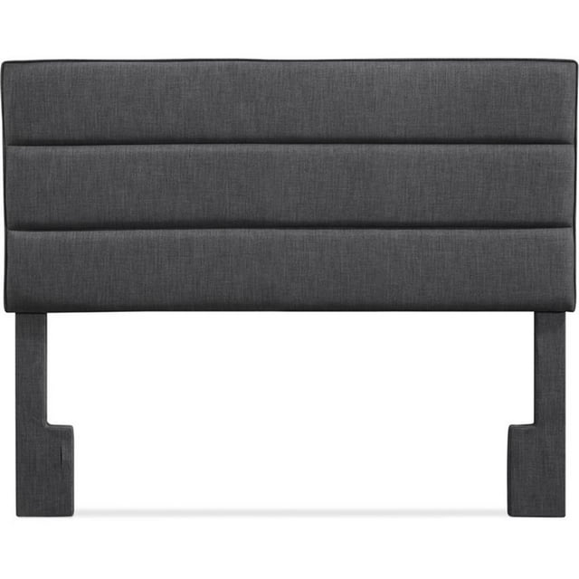 Pemberly Row Tête de Lit Rembourrée Moderne / Contemporaine Format Grand Lit en Gris Charbon