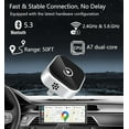 thumbnail image 6 of Carlikeit Wireless Carplay Adapter & Android Auto 2 in 1,2025's Newly Upgraded Aluminum Body,Ultra-Compact Design,Larger Vents,Faster and More Stable Connection,for iOS 10+ & Android 11+, 6 of 10