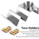 thumbnail image 3 of Rejilla para panqueques de acero inoxidable para tacos con taza de salsa, herramientas de buffet para restaurante de cocina casera, soporte de concha blanda, concha dura, burritos, sándwiches, bollos, 3 of 5
