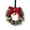 Multicolor1, variant on Mini Christmas Cabinet Wreath for Kitchen with Velvet Ribbon Bows and Bell, Small Hanging Artificial Wreath for Window Home Chair Front Door Wall Indoor Outdoor Fireplace Porch Decoration, 1 Pcs