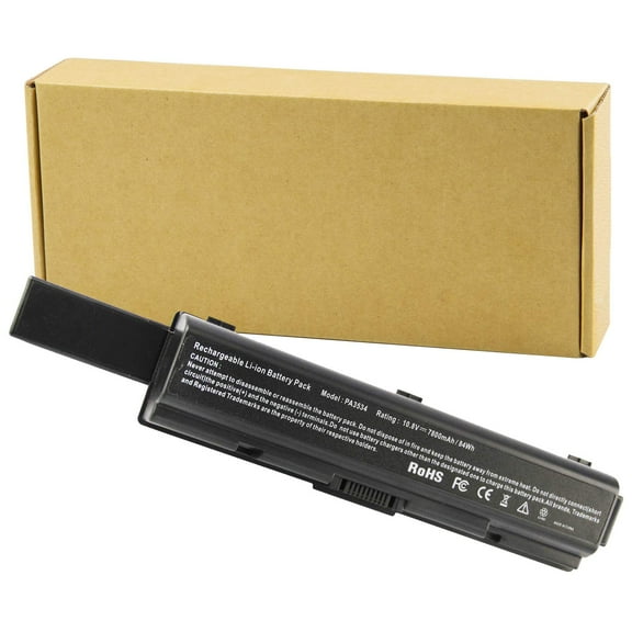 TOSHIBA Satellite L205 6600mAh 71Wh 9 Cell Li-ion 10.8V Black Compatible Battery