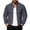 Dark Gray, variant on Jackets for Men with Zipper Pockets & Ribbed Hem Cuffs Classic Stand Collar Zip Up Bomber Jacket Contrast Inner Cotton Padded Jackets Solid Color Long Sleeve Outer Coa White S