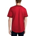 thumbnail image 2 of Ma Croix Mens Team Sports Printable Blank Jersey Baseball Collar Button Up T Shirts, 2 of 7