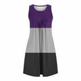 thumbnail image 5 of Sleepwear for Women Plus Size New Women Summer Casual Sleep Shirts Sleeveless Sleepwear Pleated Front Nightshirt Round Neck Nightdress with Pockets Purple M, 5 of 7