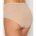 thumbnail image 2 of Hanes Ultimate® Comfort Cotton Women's Brief Panties 5-Pack Nude Dot White 10, 2 of 2